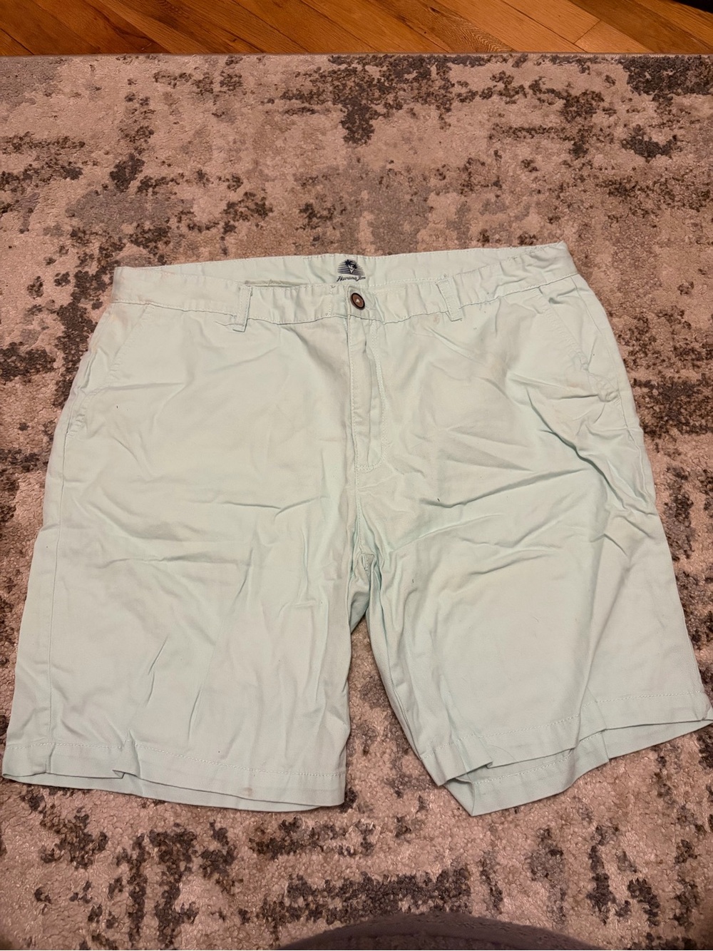 Men's Light Mint Cotton Shorts - Unbranded